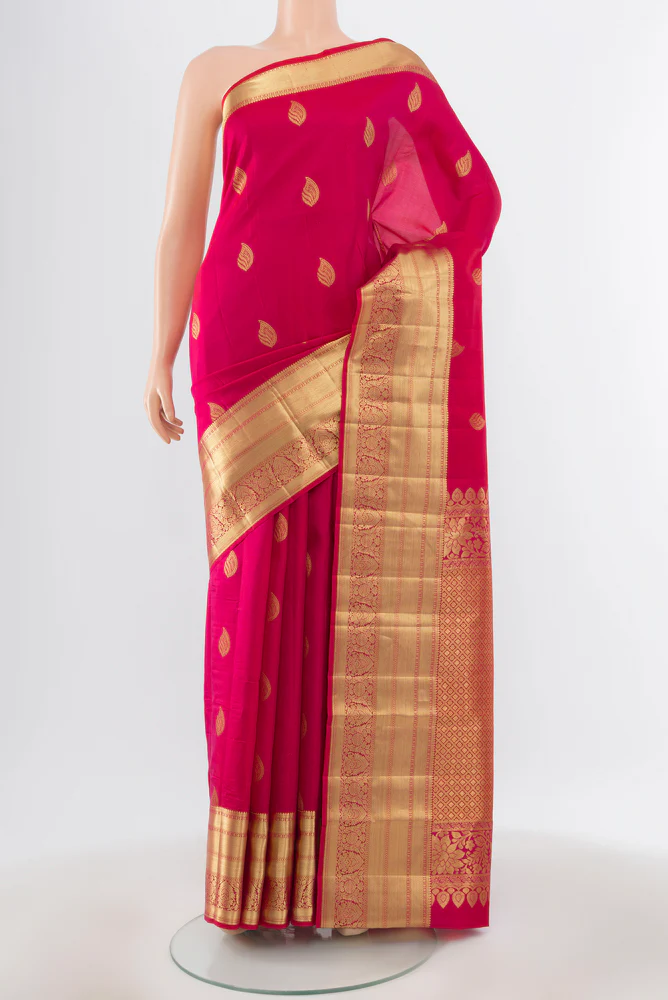 Pink Kanjivaram Silk Saree