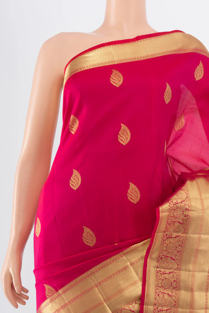 Pink Kanjivaram Silk Saree - Image 2