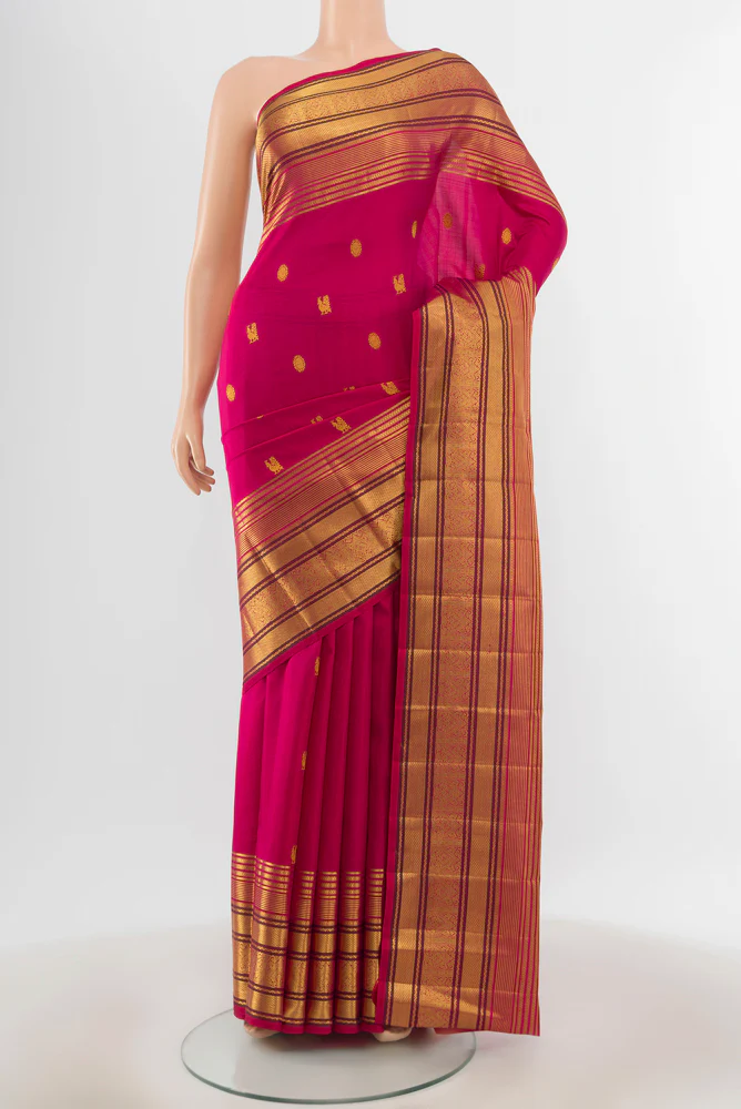 Pink Kanjivaram Silk Saree