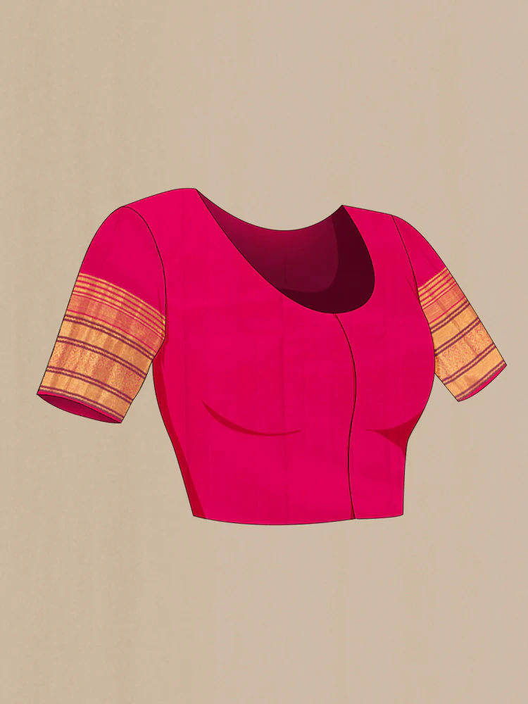Pink Kanjivaram Silk Saree - Image 4