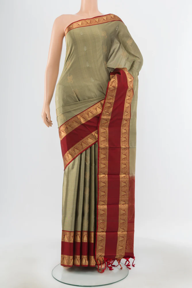 Grey Soft Silk Saree