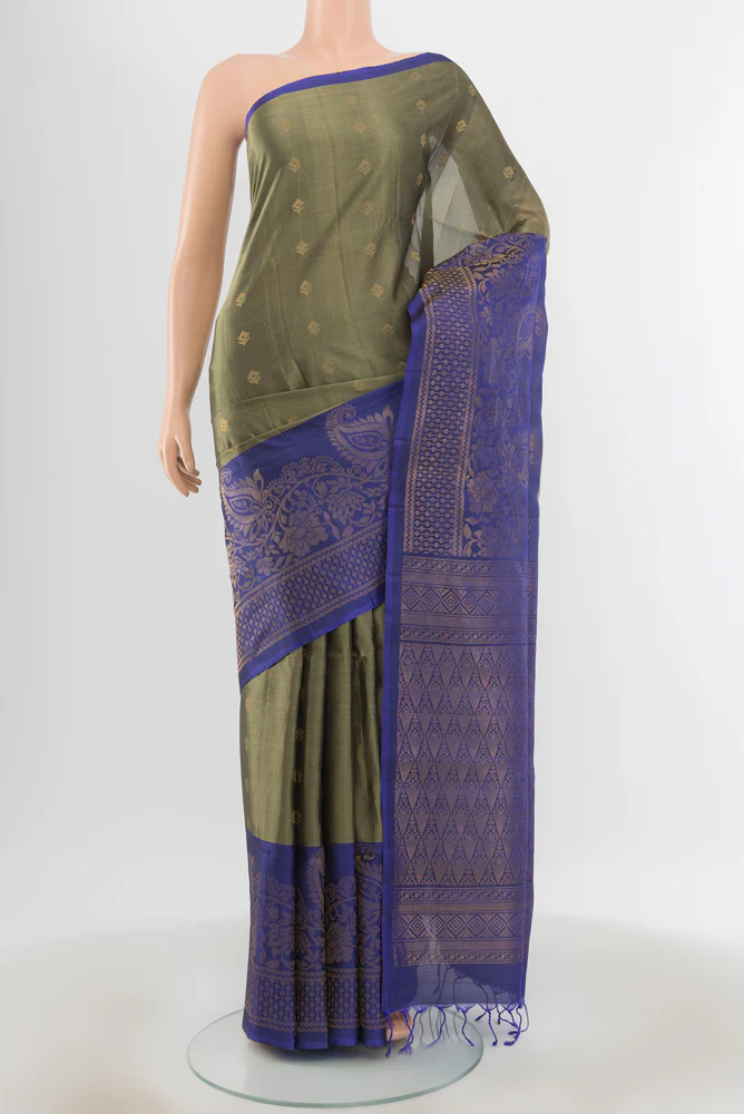 Grey Soft Silk Saree
