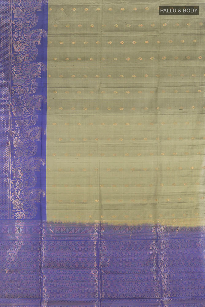 Grey Soft Silk Saree - Image 5