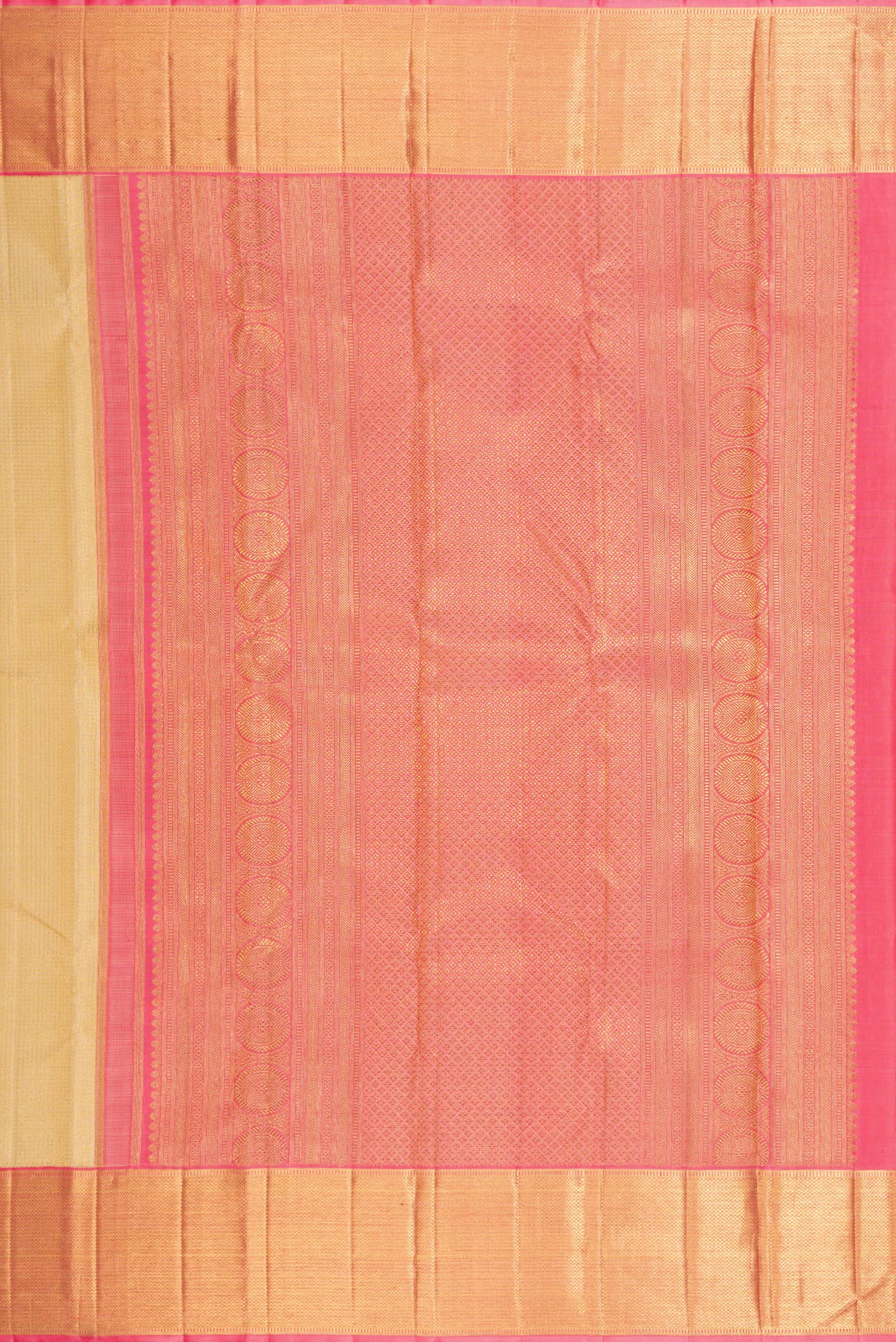 Pure Silk Pure Zari Gold Kanjivaram Saree - Image 7