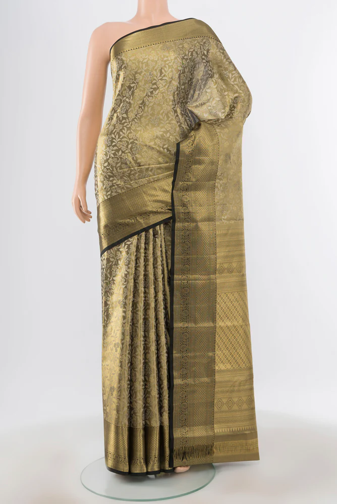 Multi Color Kanjivaram Tissue Silk Saree