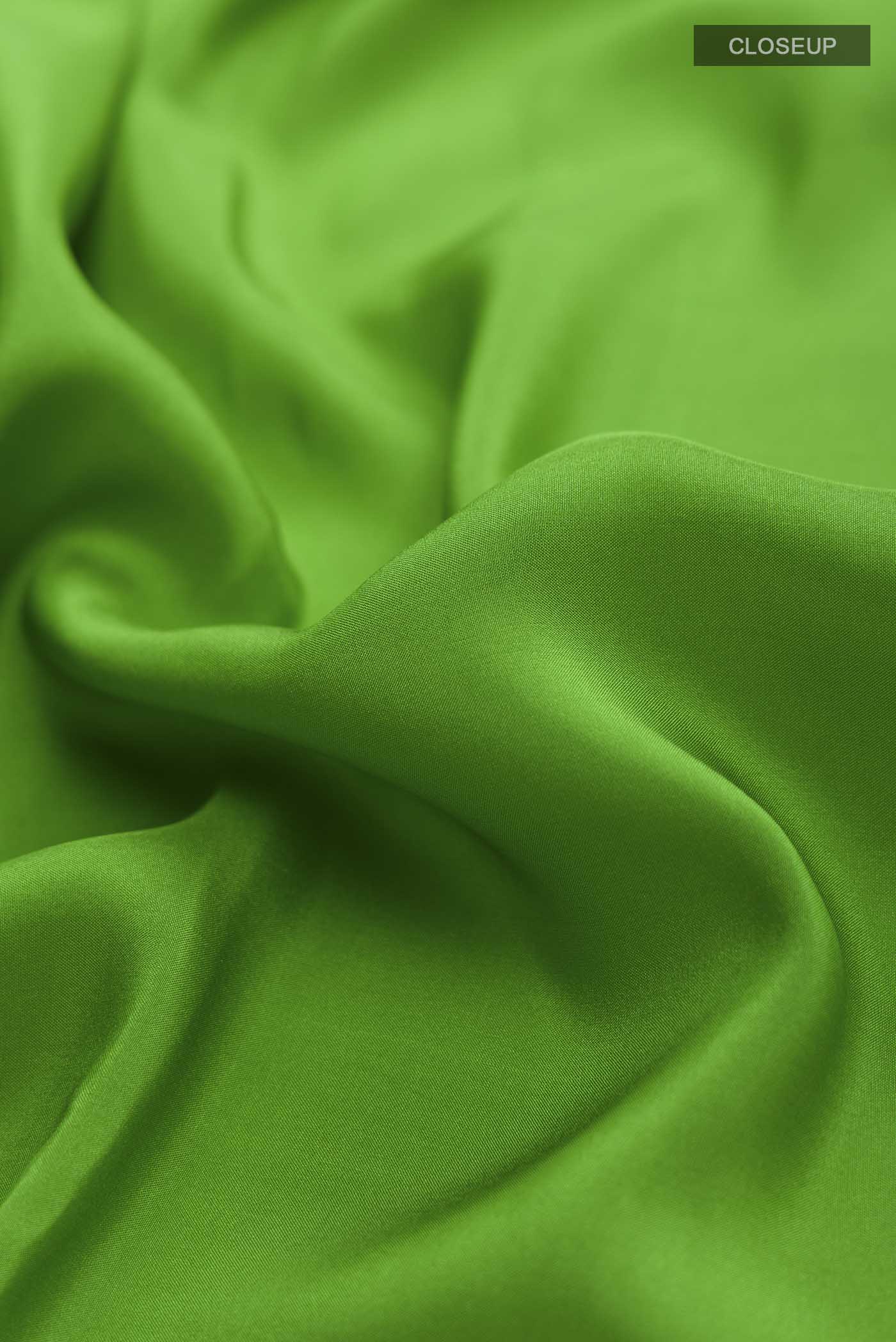 Pure Silk Pure Zari Green Mysore Saree - Image 2