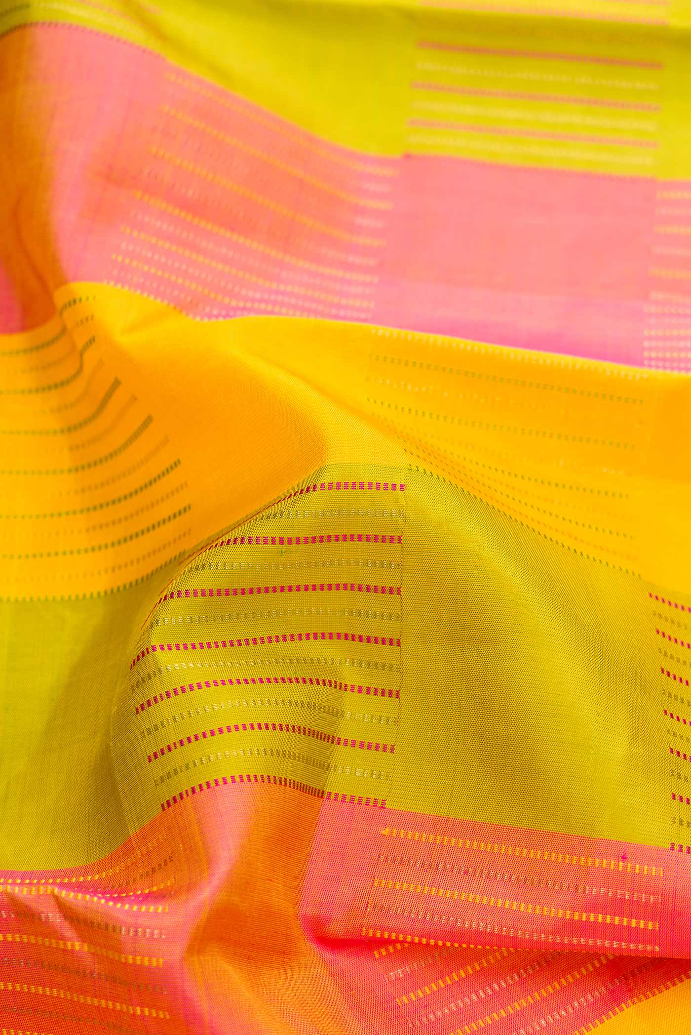 Pure Silk Pure Zari Multi Color Kanchipuram Saree - Image 2