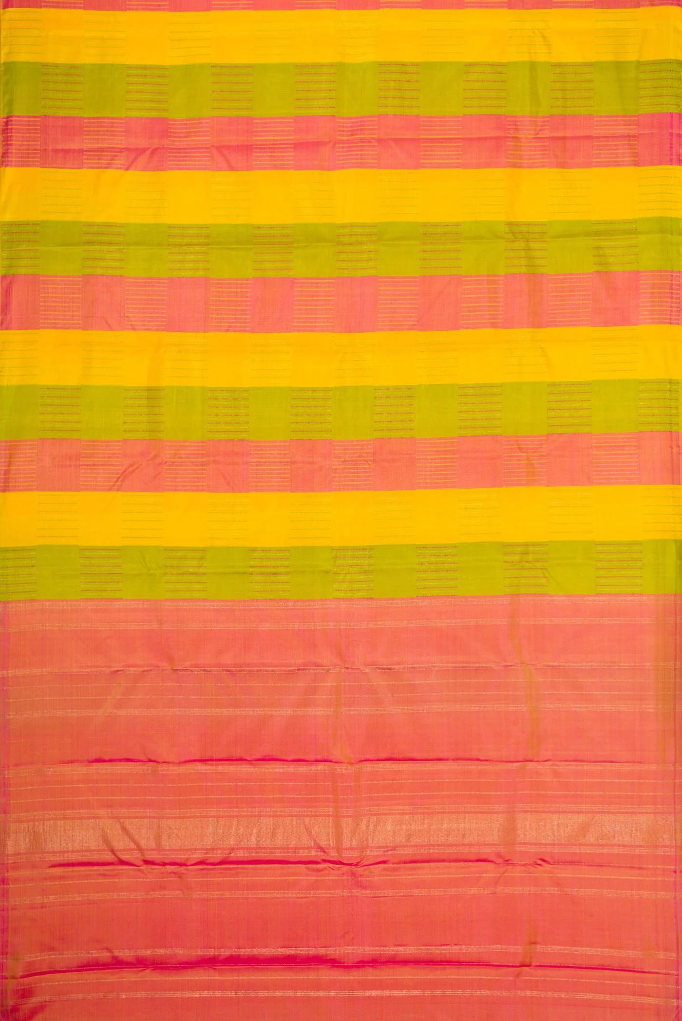 Pure Silk Pure Zari Multi Color Kanchipuram Saree - Image 5
