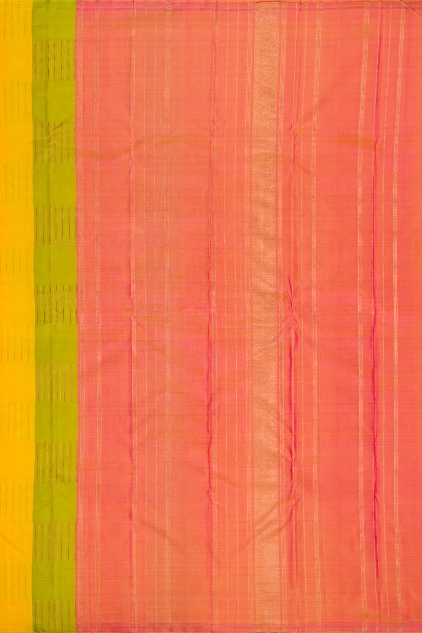 Pure Silk Pure Zari Multi Color Kanchipuram Saree - Image 6