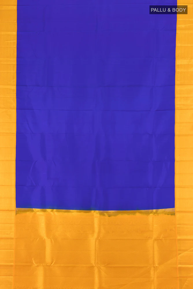 Royal Blue Kanchipuram Silk Saree - Image 5