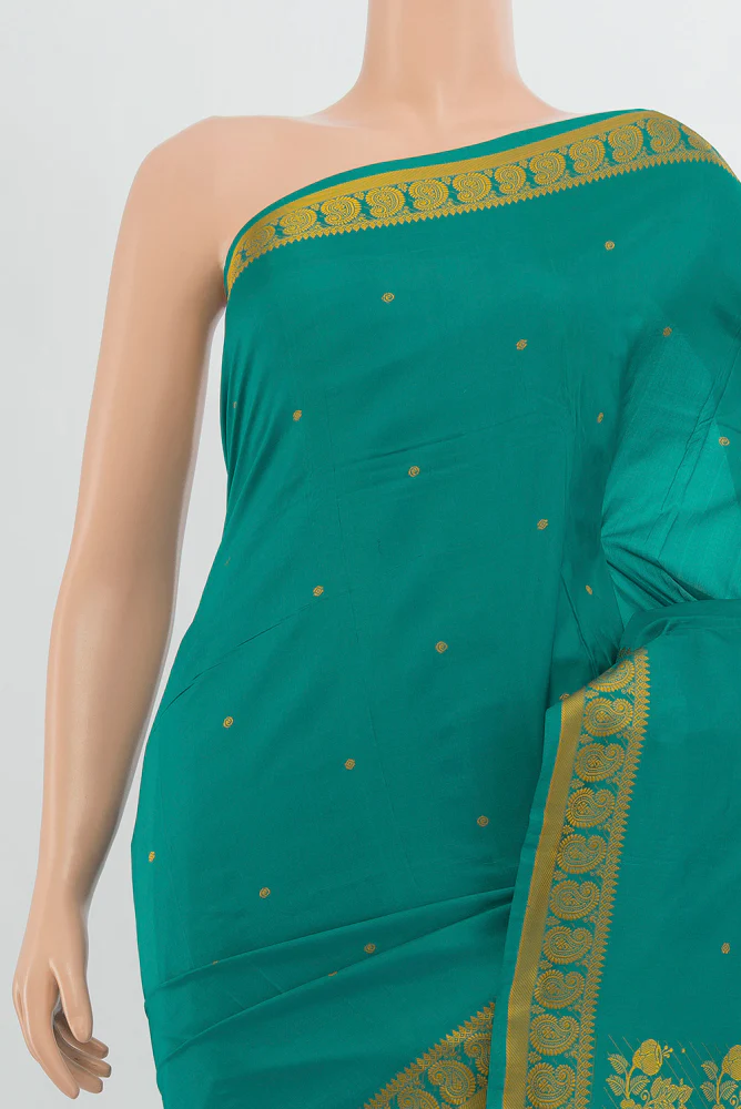 Blue Kanjivaram Silk Saree - Image 2