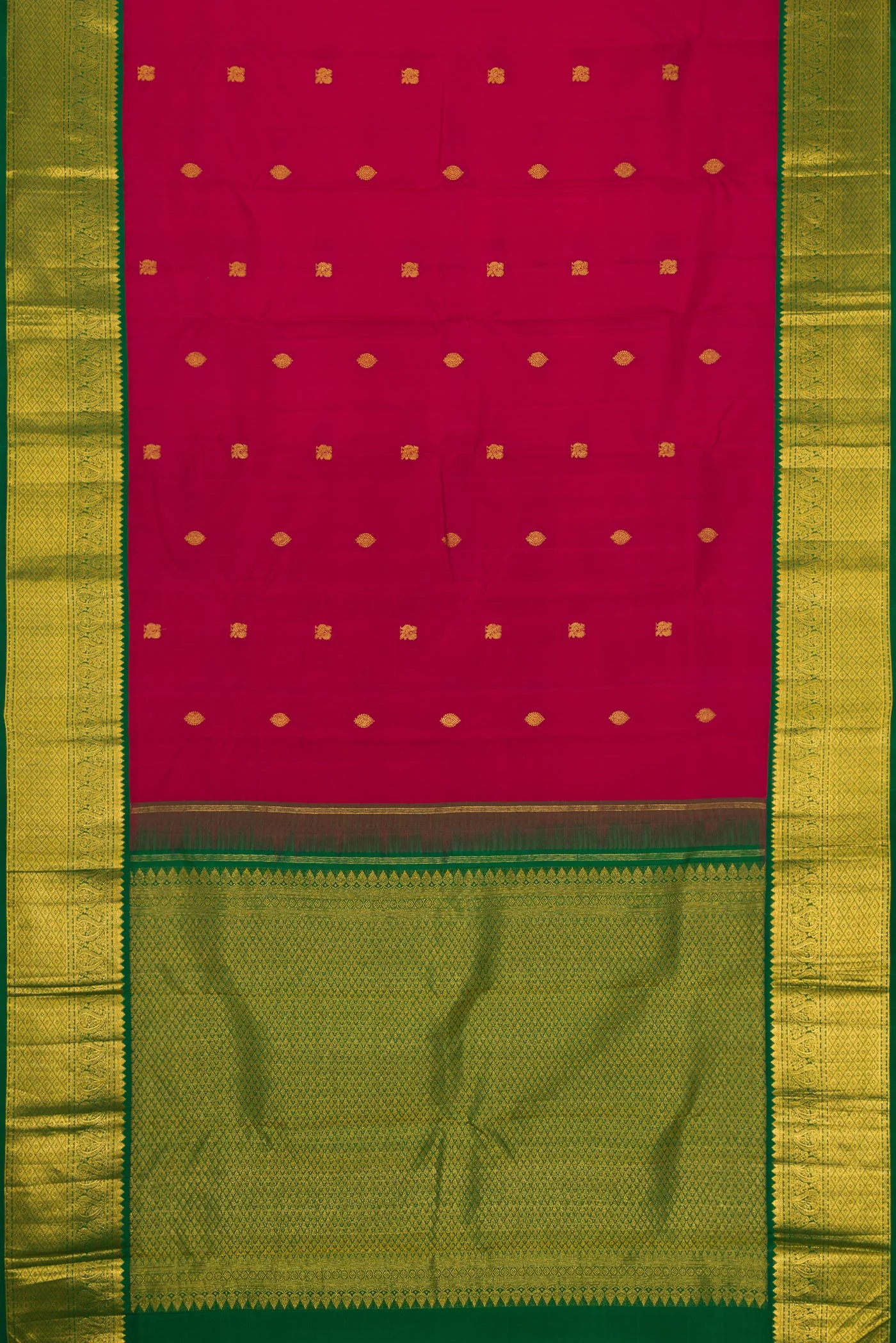 Maroon Kanjivaram Silk Saree - Image 6