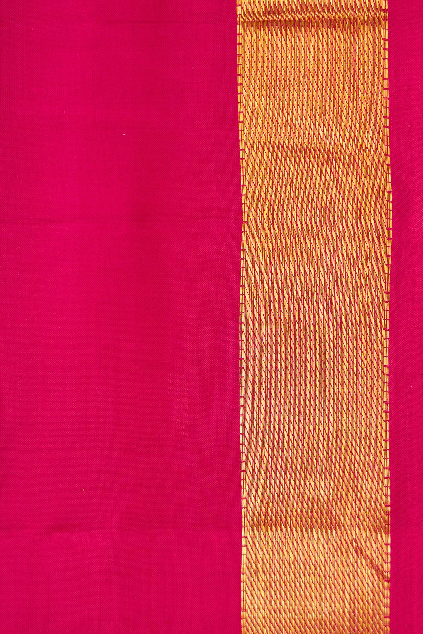 Pure Silk Pure Zari Maroon Kanjivaram Saree - Image 3