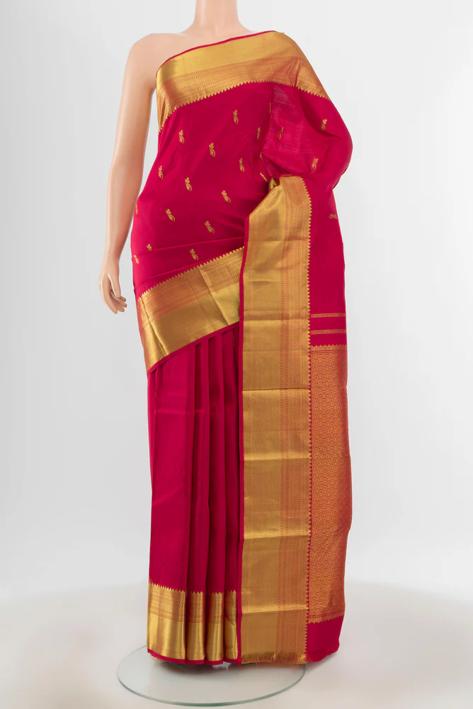 Maroon Kanchipuram Silk Saree