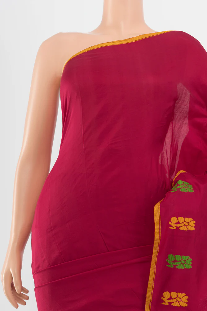 Maroon Kanchipuram Silk Saree - Image 2