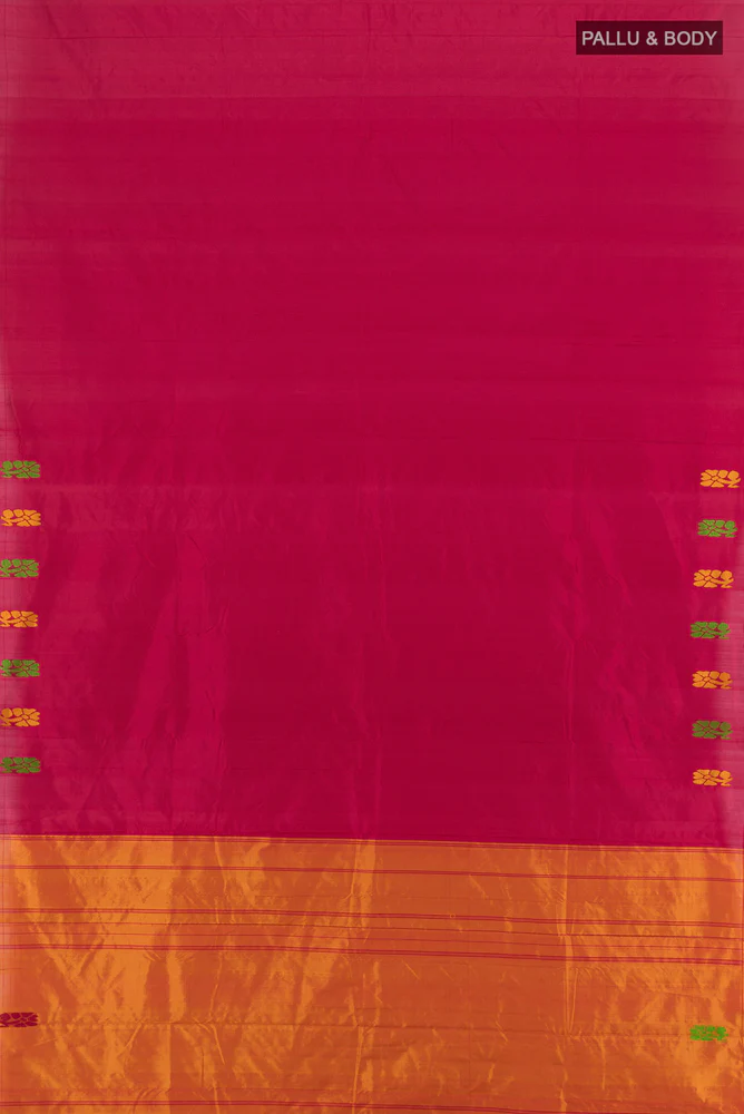 Maroon Kanchipuram Silk Saree - Image 5