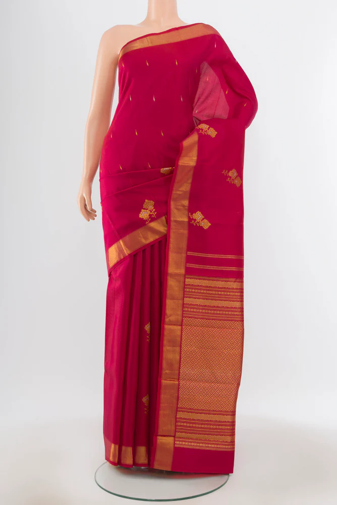Maroon Kanjivaram Silk Saree