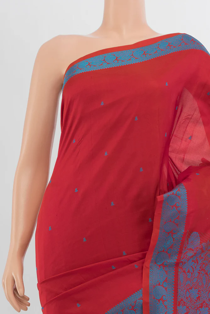 Red Kanjivaram Silk Saree - Image 2