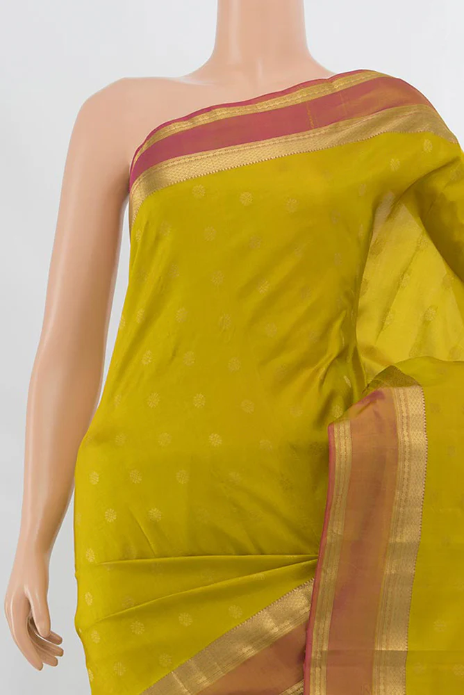 Green Kanchipuram Silk Saree - Image 2