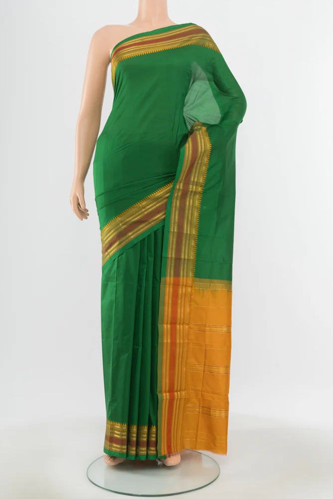 Green Narayanpet Silk Saree