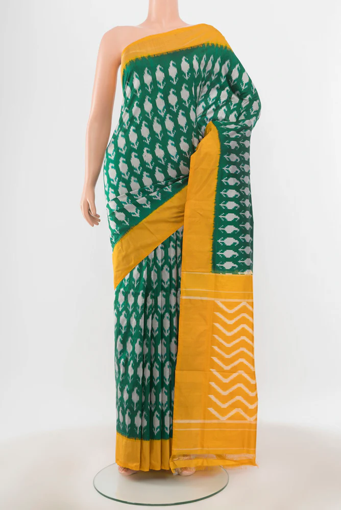Green Pochampally Silk Saree