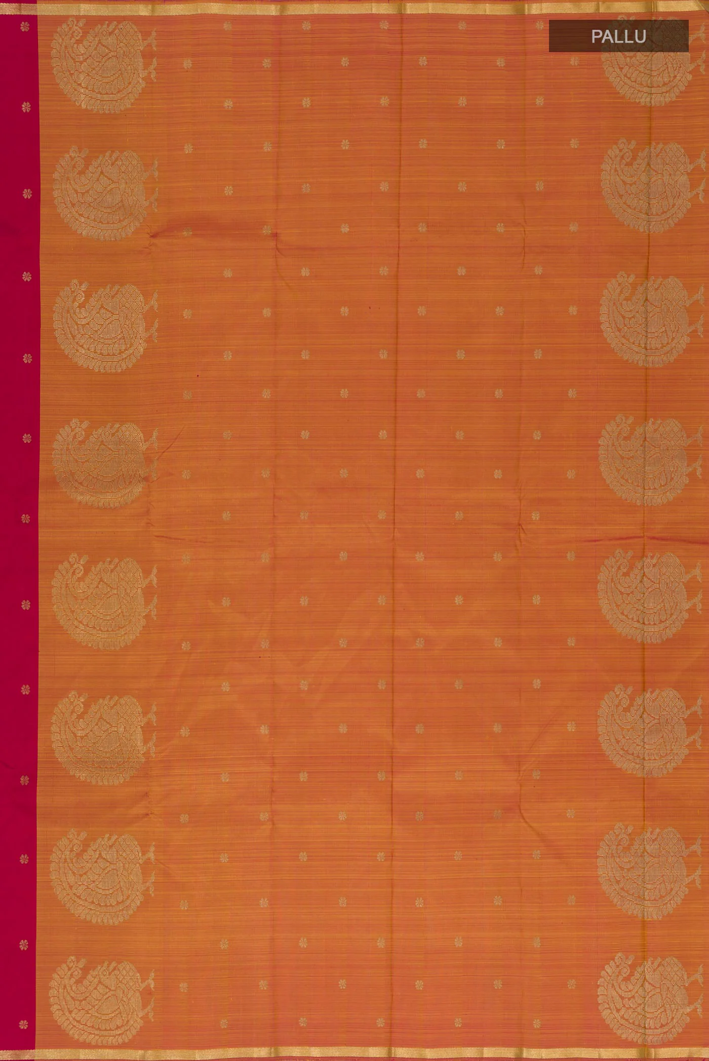 Pure Silk Pure Zari Multi Color Kanchipuram Saree - Image 6