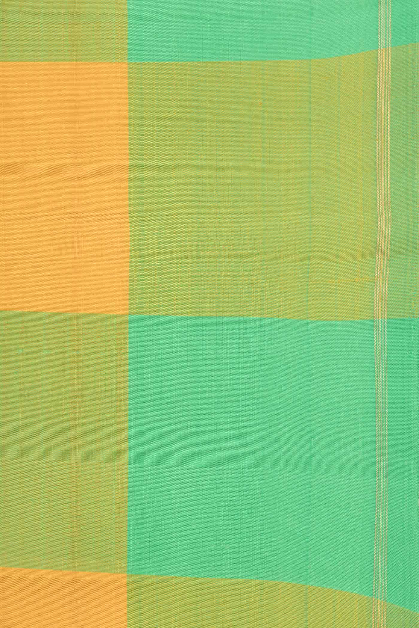 Pure Silk Pure Zari Multi Color Kanchipuram Saree - Image 3