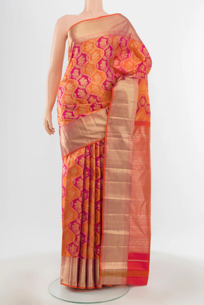 Multi Color Kanjivaram Silk Saree
