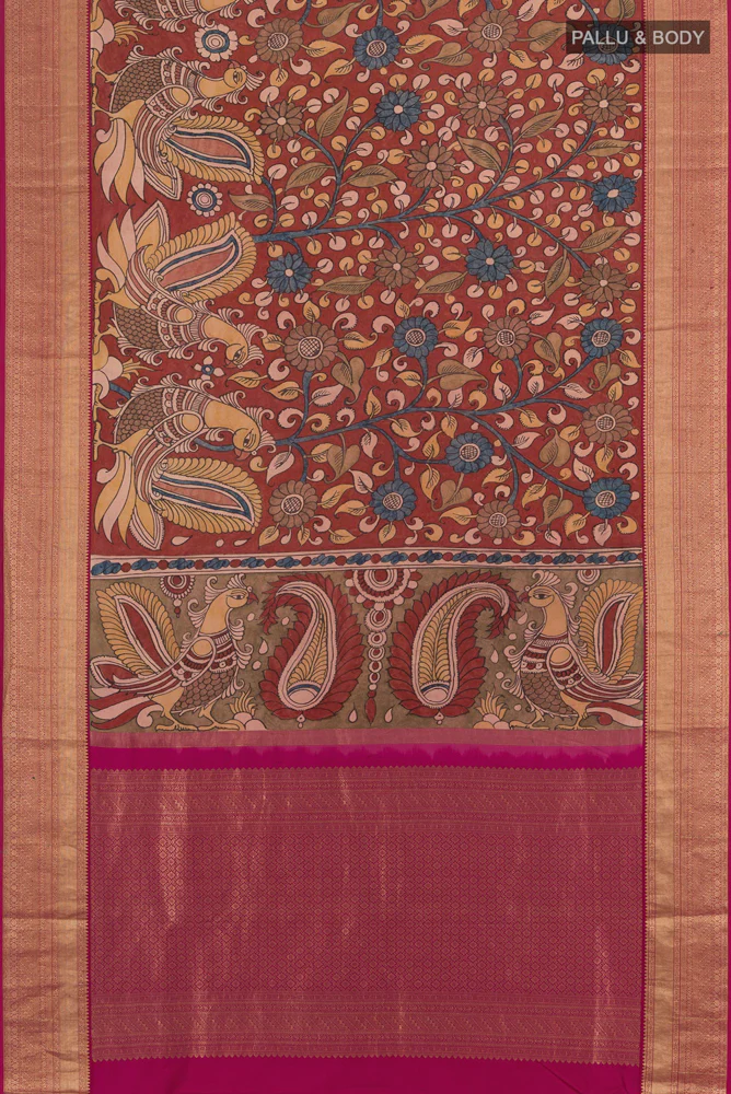 Brown Kanjivaram Silk Saree - Image 5