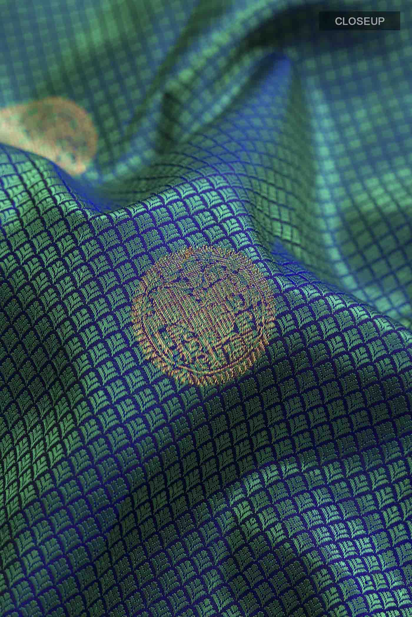 Pure Silk Pure Zari Multi Kanchipuram Saree - Image 2
