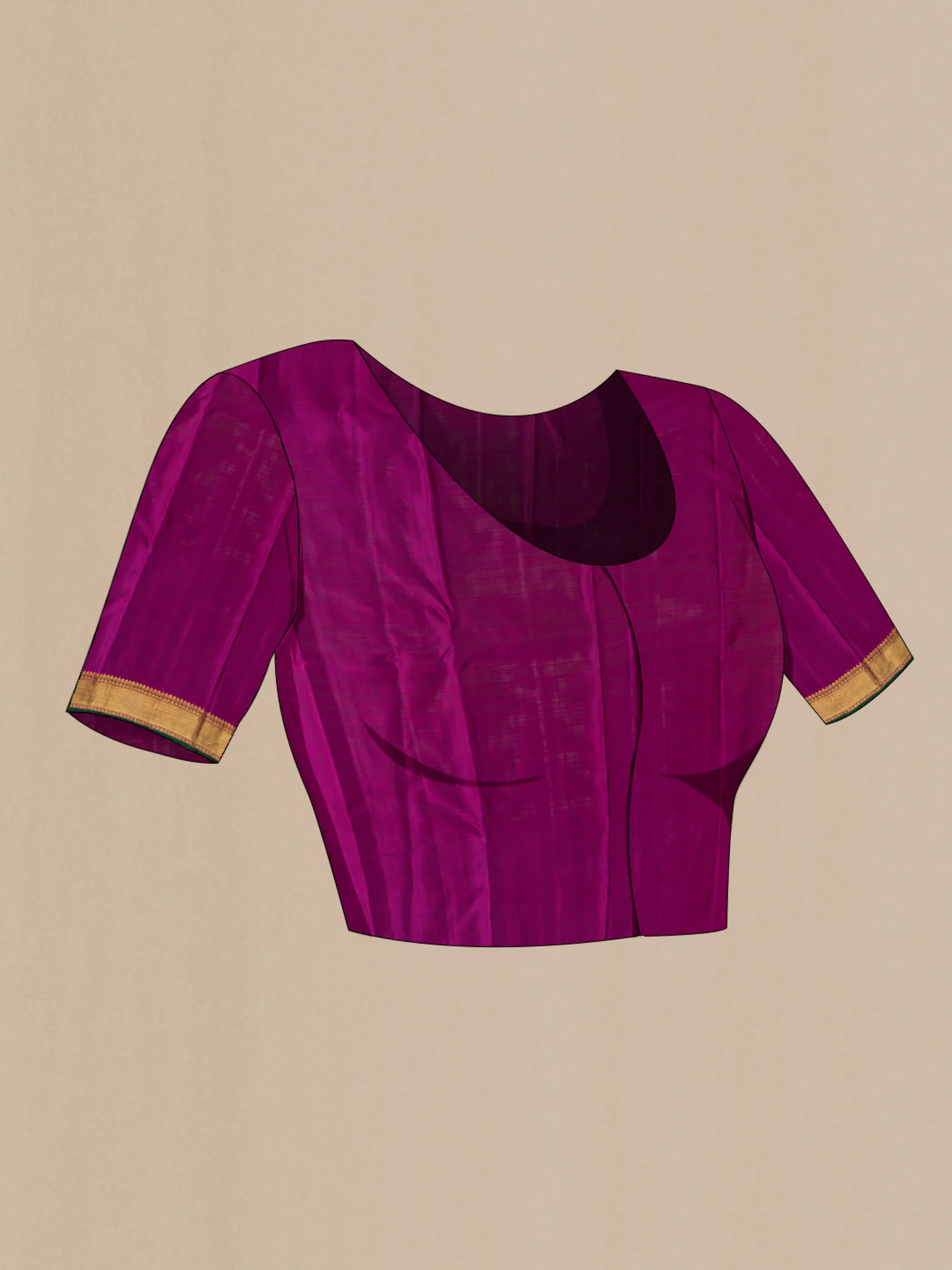 Pure Silk Pure Zari Multi Kanchipuram Saree - Image 5