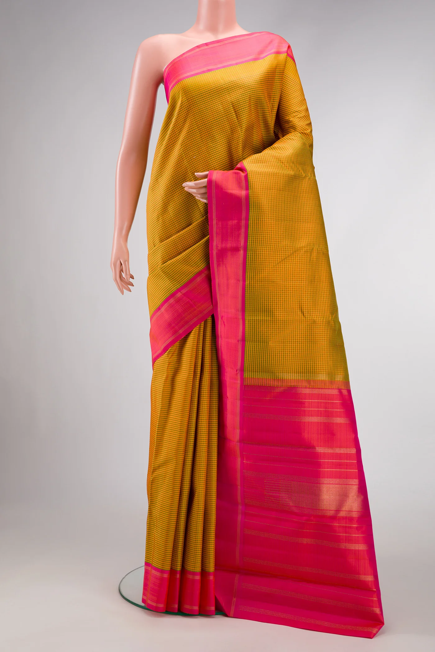 Pure Silk Pure Zari Multi Color Kanjivaram Saree