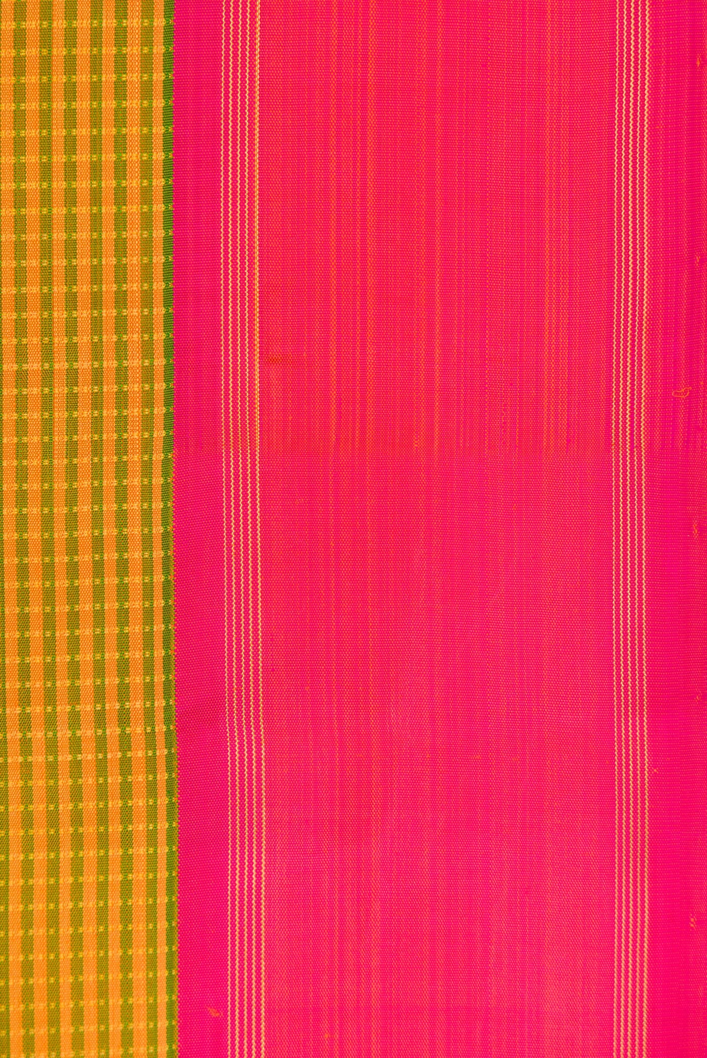 Pure Silk Pure Zari Multi Color Kanjivaram Saree - Image 3