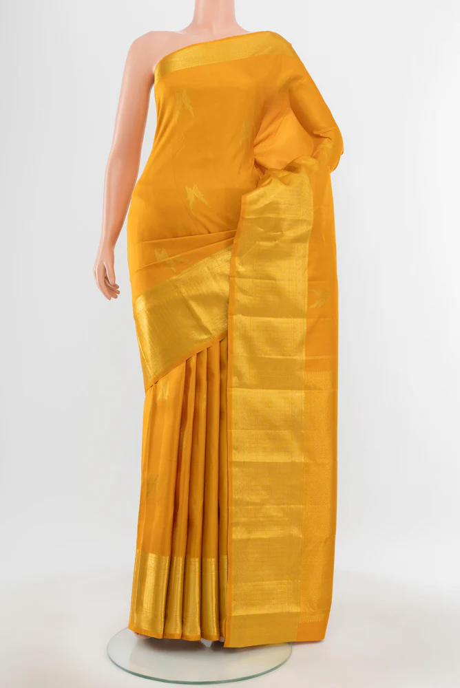 Yellow Kanjivaram Silk Saree