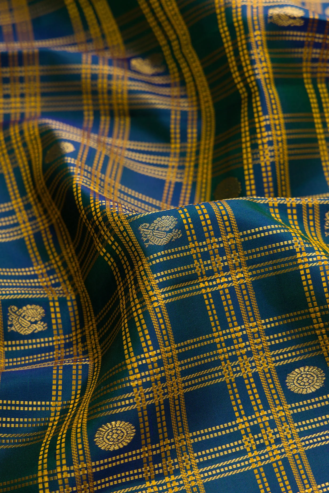 Blue Kanjivaram Silk Saree - Image 2