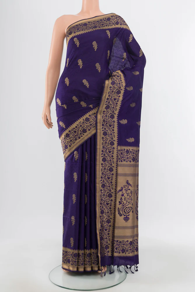 Dark Blue Soft Silk Saree