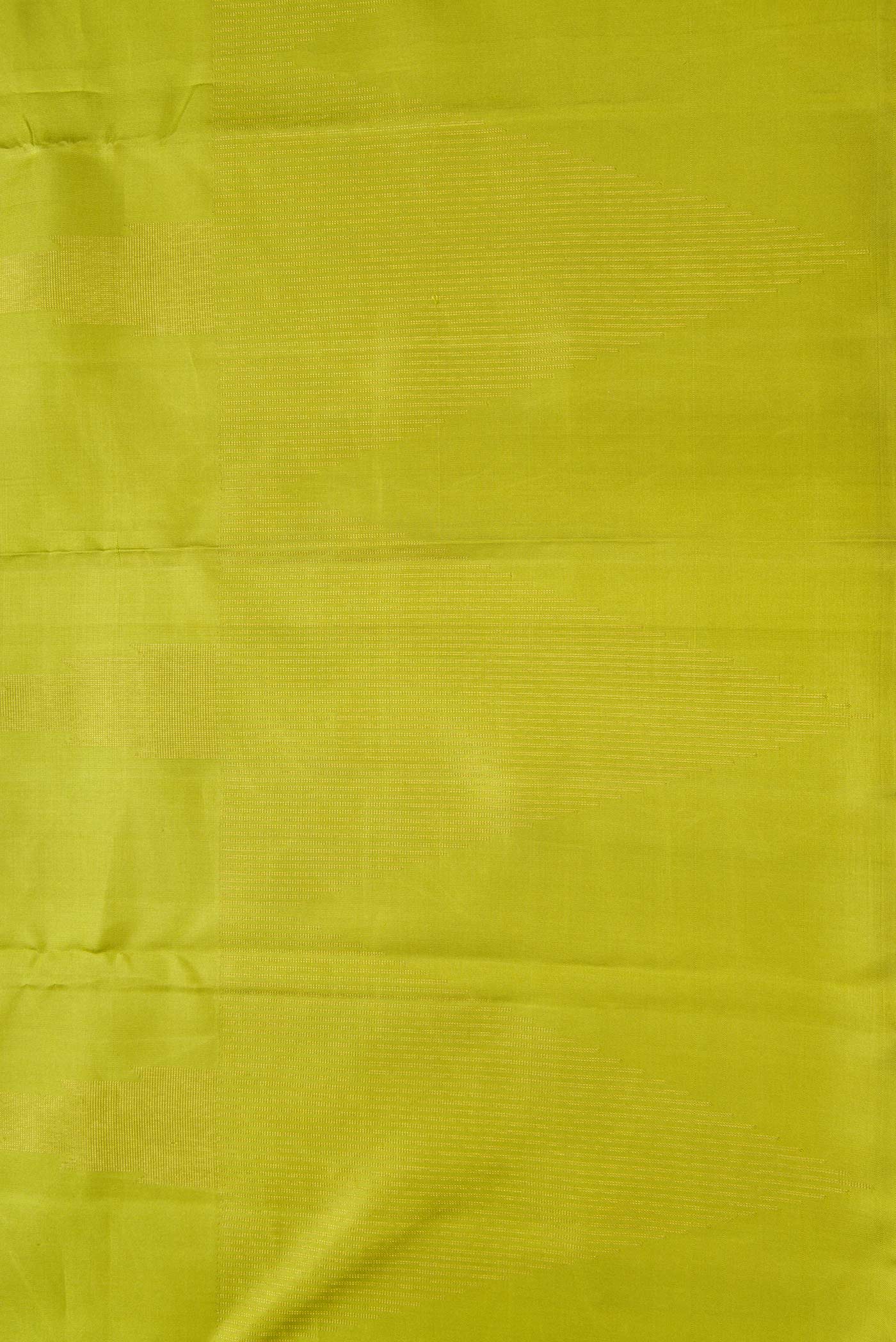Pure Silk Pure Zari Parrot Green Dual Tone Kanjivaram Saree - Image 3