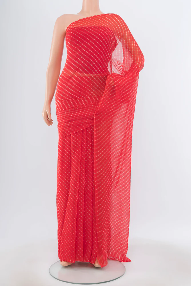 Red Georgette Saree