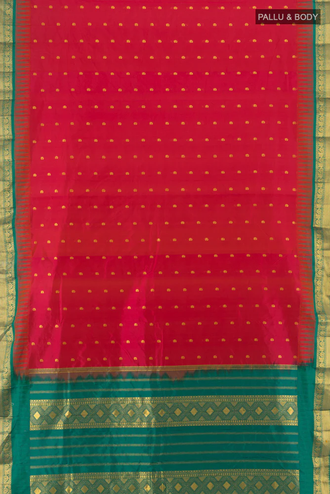 Pink Bangalore Silk - kadyal Saree - Image 5