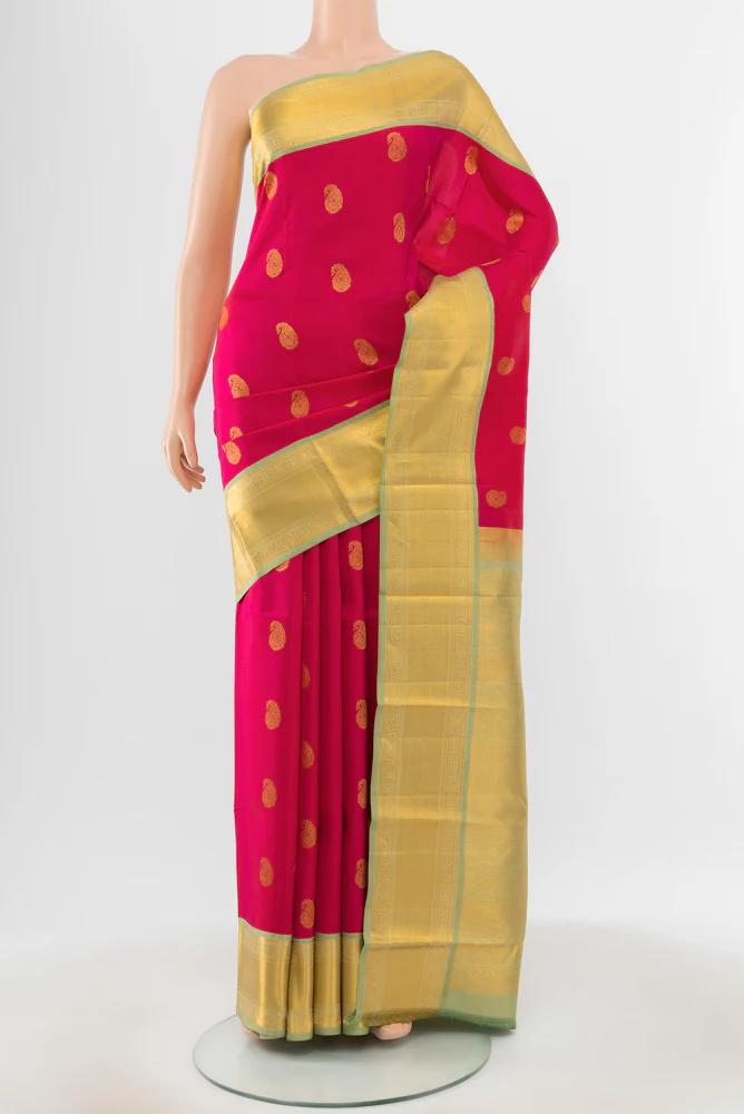 Pink Kanchipuram Silk Saree