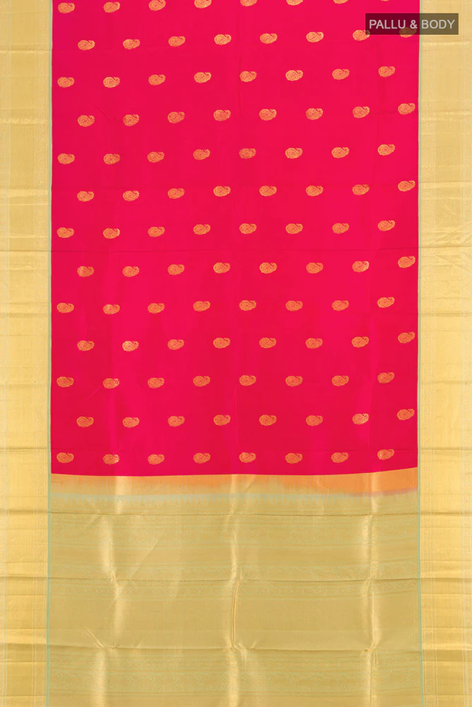 Pink Kanchipuram Silk Saree - Image 5