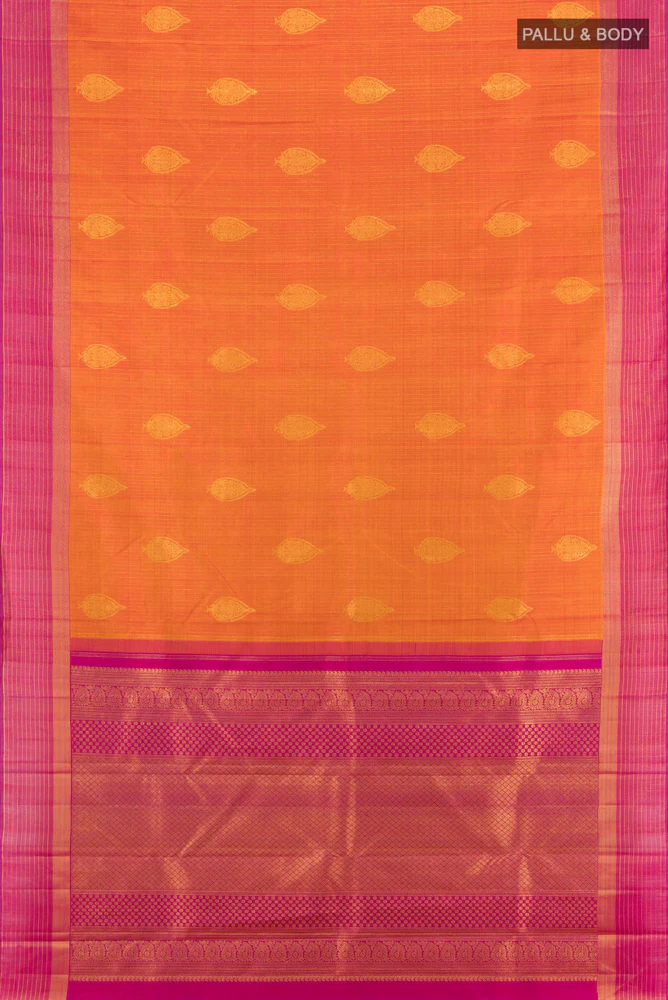 Multi Color Kanjivaram Silk Saree - Image 5