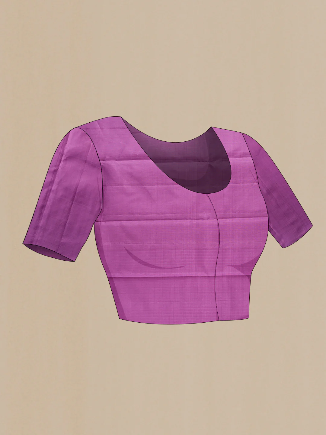 Pure Silk Pure Zari Pink Dual Tone Kanjivaram Saree - Image 4