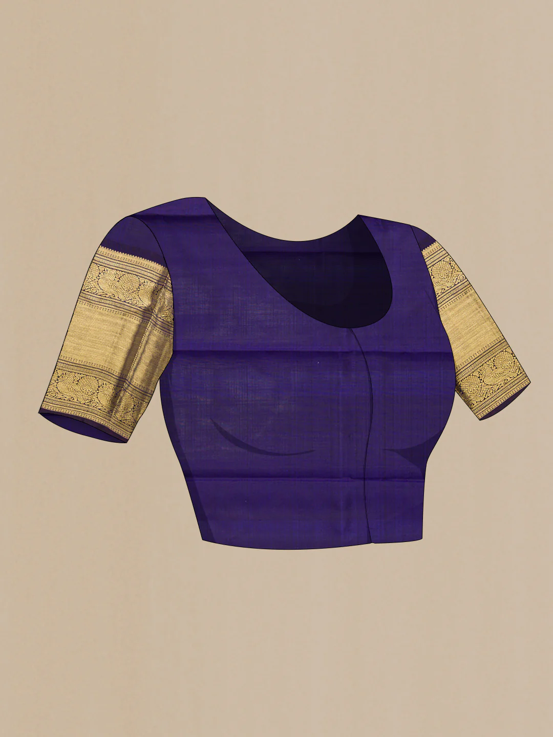 Pure Silk Pure Zari Pink Dual Tone Kanjivaram Saree - Image 6