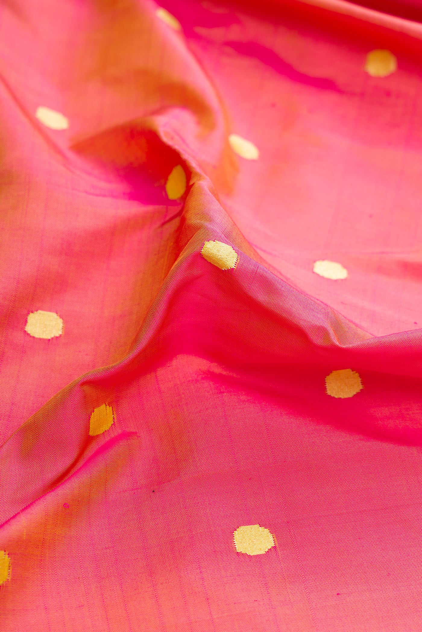 Pure Silk Pure Zari Pink with Yellow Color Paithani Saree - Image 2