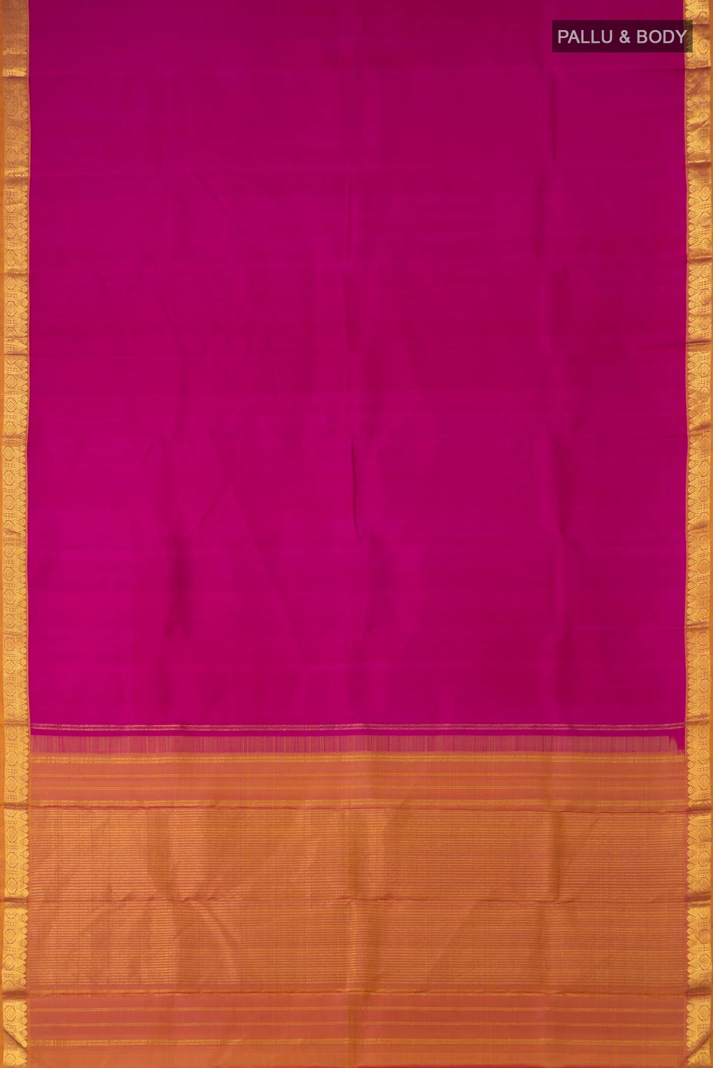 Rani Pink Kanjivaram Silk Saree - Image 5