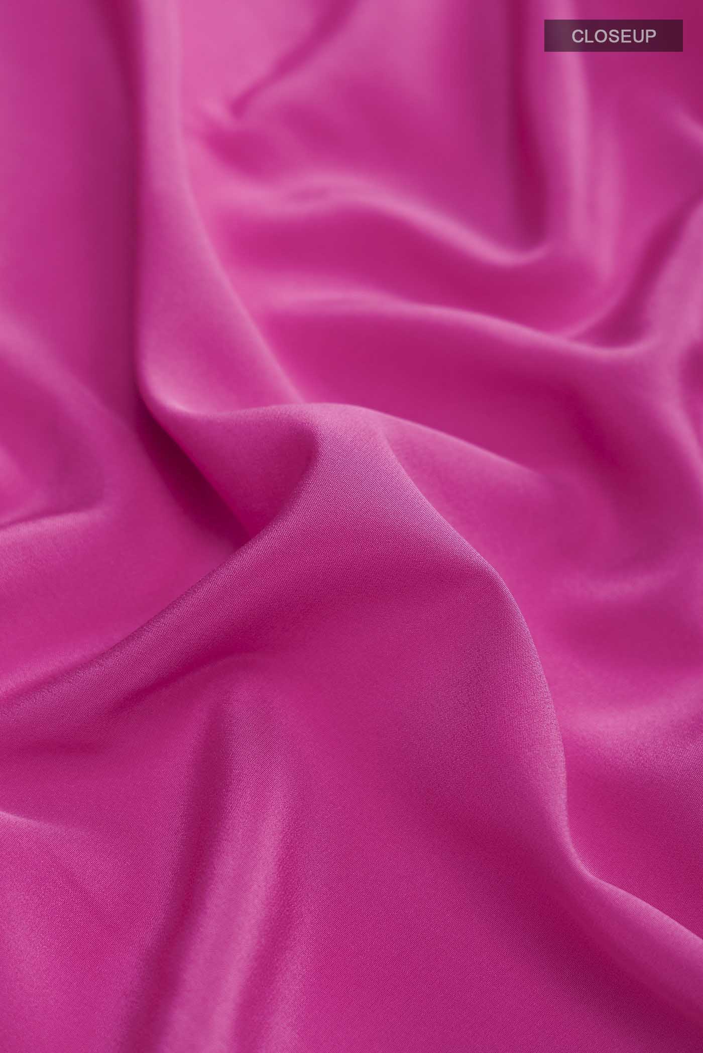 Pure Silk Pure Zari Pink Mysore Crepe Saree - Image 2