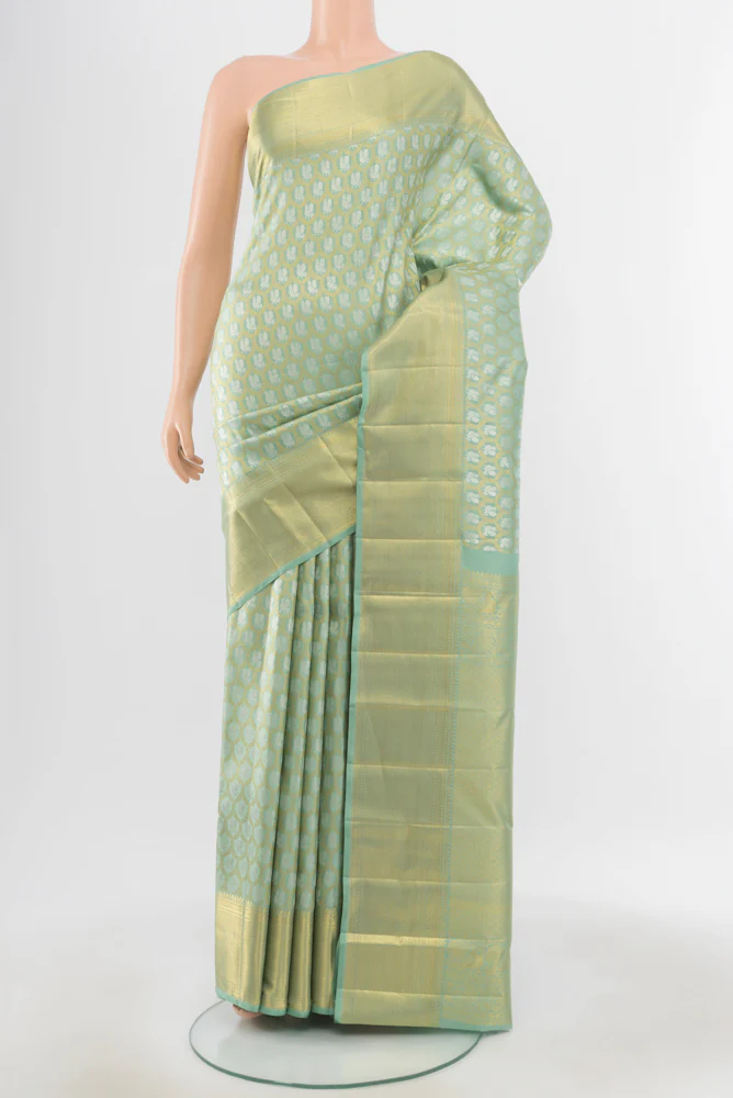 Light Blue Kanchipuram Silk Saree