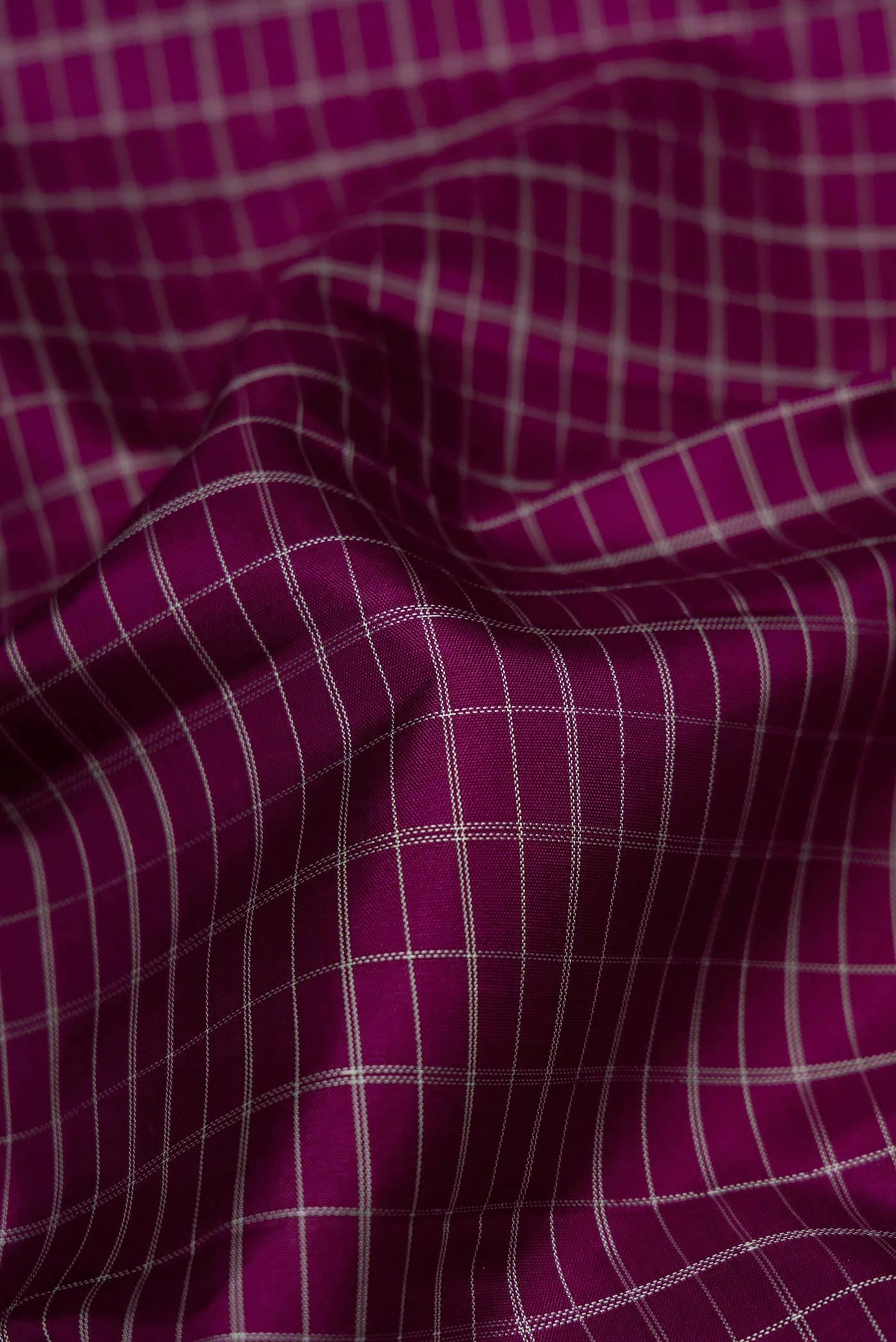 Pure Silk Pure Zari Purple Dual Tone Kanjivaram Saree - Image 2