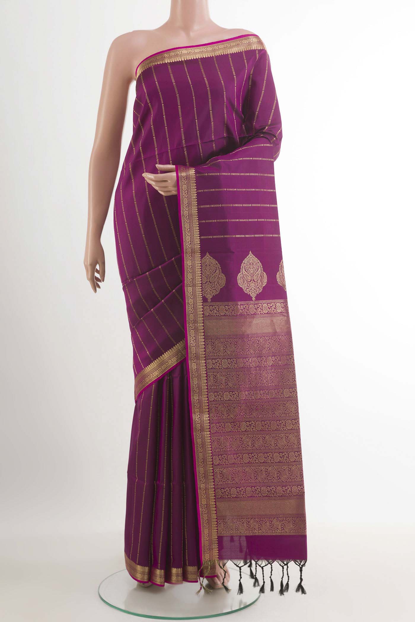 Magenta Soft Silk Saree